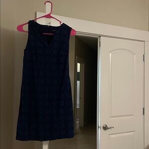 Elegant Navy Sleeveless Dress- Banana Republic